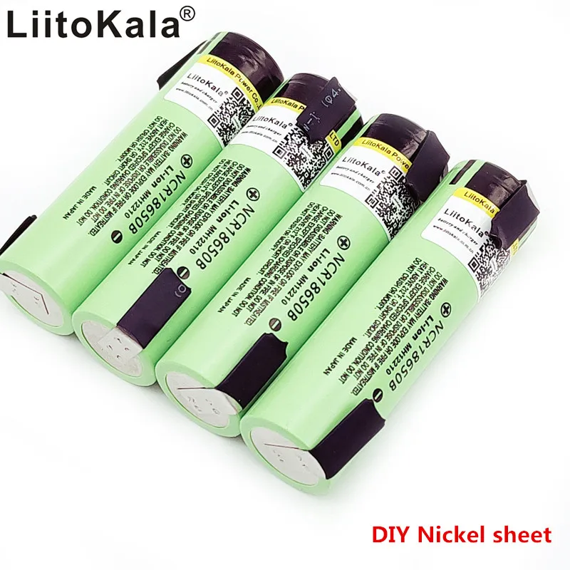 Перезаряжаемый литиевый аккумулятор Liitokala NCR18650B 3 7 в 3400 мАч 20 шт.|Перезаряжаемые