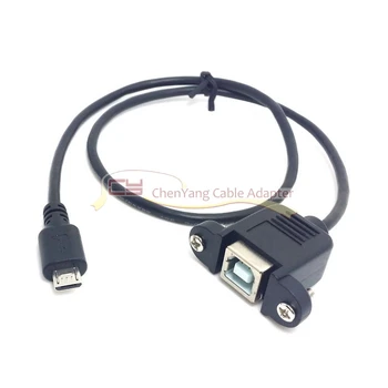 10PCS/CY 50cm Micro USB 5pin Male to USB B Female Panel Mount Type Cable with Screws
10PCS/CY 50cm Micro USB 5pin Male to USB B Female Panel Mount Type Cable with Screws