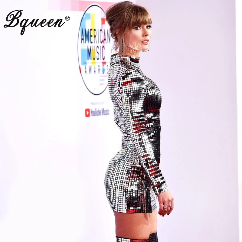 Bquee 2019 New Women Sexy Dress Long Sleeve Stand Neck Sequined Empire Full Sleeve Party Club Dress Fashion Hot
Bquee 2019 New Women Sexy Dress Long Sleeve Stand Neck Sequined Empire Full Sleeve Party Club Dress Fashion Hot