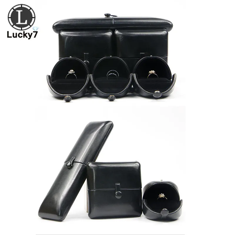 Creative double open snap jewelry box black PU leather high-end jewelry box ring box pendant bracelet boxlong chain set case
Creative double open snap jewelry box black PU leather high-end jewelry box ring box pendant bracelet boxlong chain set case