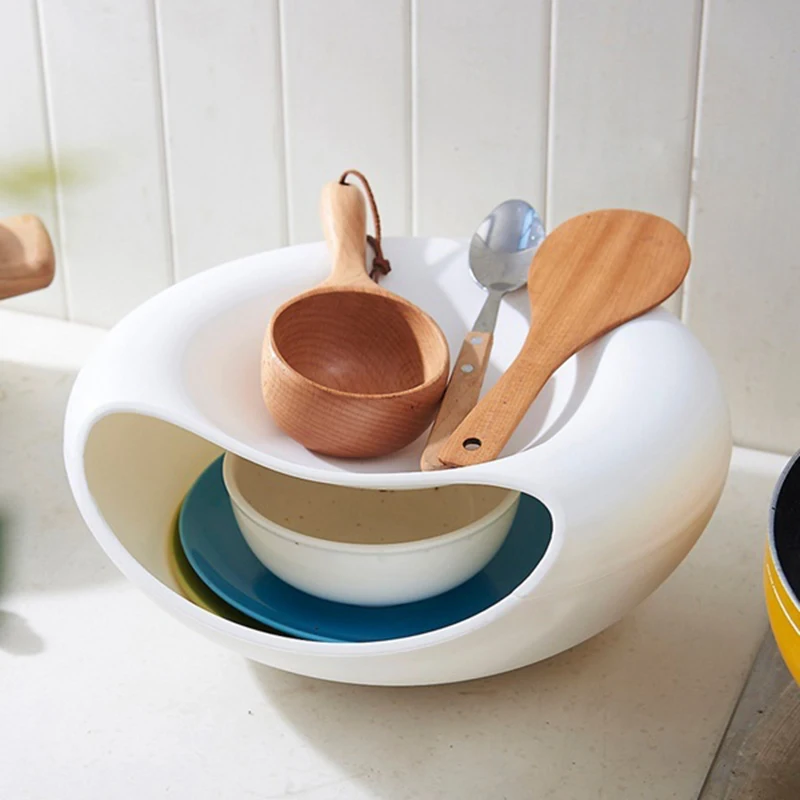Creative Bowl Double Layer Plastic Storage Box Jewelry Organizer Garbage Phone Dish Holder Snacks Dry Fruit Seeds Containers
Creative Bowl Double Layer Plastic Storage Box Jewelry Organizer Garbage Phone Dish Holder Snacks Dry Fruit Seeds Containers