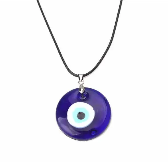 Glass Turkey Blue Eyes Pendant Necklace for Men Women Rock Amulet Jewelry Leather Chain Handmade Glass Evil Eyes Necklace Bijoux
Glass Turkey Blue Eyes Pendant Necklace for Men Women Rock Amulet Jewelry Leather Chain Handmade Glass Evil Eyes Necklace Bijoux