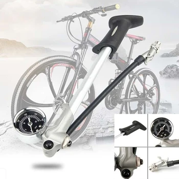 1pc 300psi Gauge Mini Hand Pump For Bicycle Adapter Hose Bike Pump Air Cycle Pump Aluminum Alloy Tire Shock Bicycle Pumps
1pc 300psi Gauge Mini Hand Pump For Bicycle Adapter Hose Bike Pump Air Cycle Pump Aluminum Alloy Tire Shock Bicycle Pumps