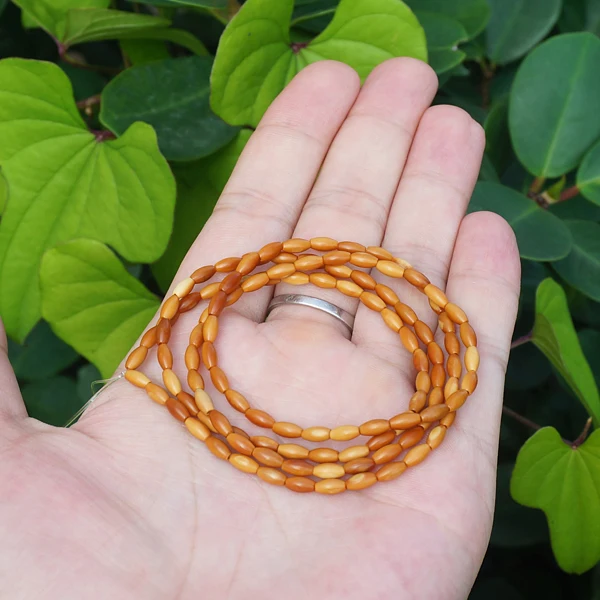 3X6mm * 108pcs * Natural Olivary Seed Beads Spacers Loose Mala Beads Oval Shape Bracelet or Necklace DIY Accessories
3X6mm * 108pcs * Natural Olivary Seed Beads Spacers Loose Mala Beads Oval Shape Bracelet or Necklace DIY Accessories