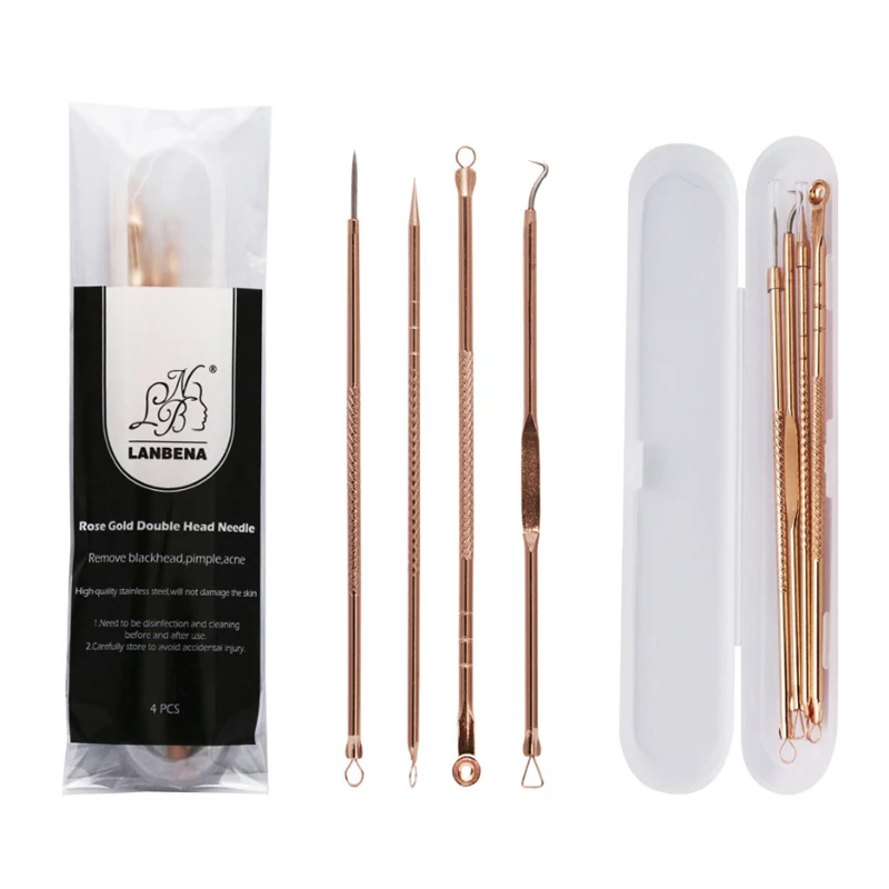 4Pcs Pimple Acne Needle Blemish Blackhead Remover Tweezer Pore Cleaner Comedone Acne Treatment Extractor Face Skin Care Tools
4Pcs Pimple Acne Needle Blemish Blackhead Remover Tweezer Pore Cleaner Comedone Acne Treatment Extractor Face Skin Care Tools