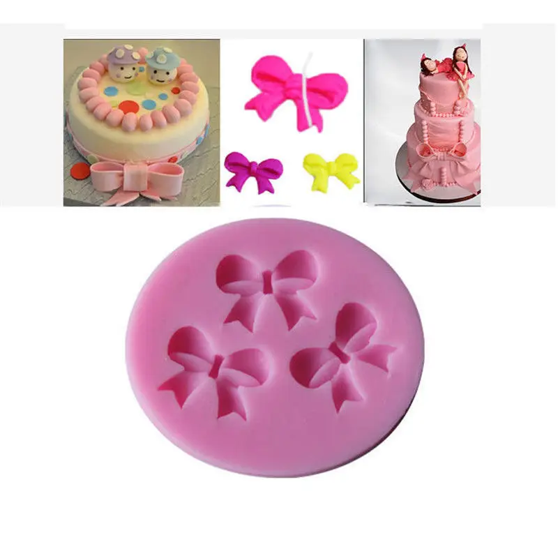 Cheap Promotional 1Pcs three Bows Cake Mold Chocolate Candy silicone Mold cake tools Bakeware sugarcraft cake decorating tools
Cheap Promotional 1Pcs three Bows Cake Mold Chocolate Candy silicone Mold cake tools Bakeware sugarcraft cake decorating tools