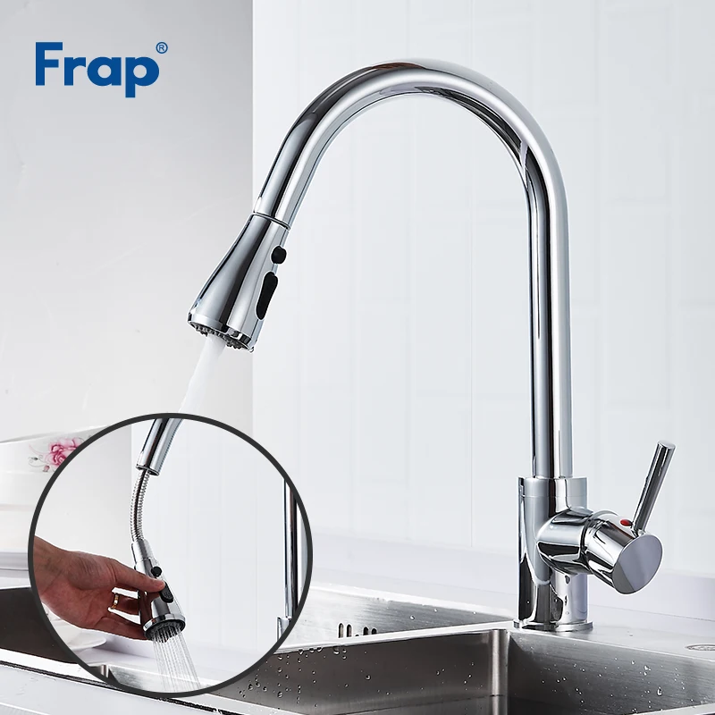 Frap Deck Mount Kitchen Faucet Brass Polished Pull Out Faucet Single Handle Single Hole Modern Chrome Mixer Water Tap Y40078
Frap Deck Mount Kitchen Faucet Brass Polished Pull Out Faucet Single Handle Single Hole Modern Chrome Mixer Water Tap Y40078