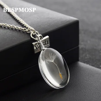 Bespmosp 24PCS/Lot Wholesale Dandelion Seed In Glass Ball Wish Real Flowers Chain Necklace Women Girl Vintage Jewelry Charm Gift
Bespmosp 24PCS/Lot Wholesale Dandelion Seed In Glass Ball Wish Real Flowers Chain Necklace Women Girl Vintage Jewelry Charm Gift