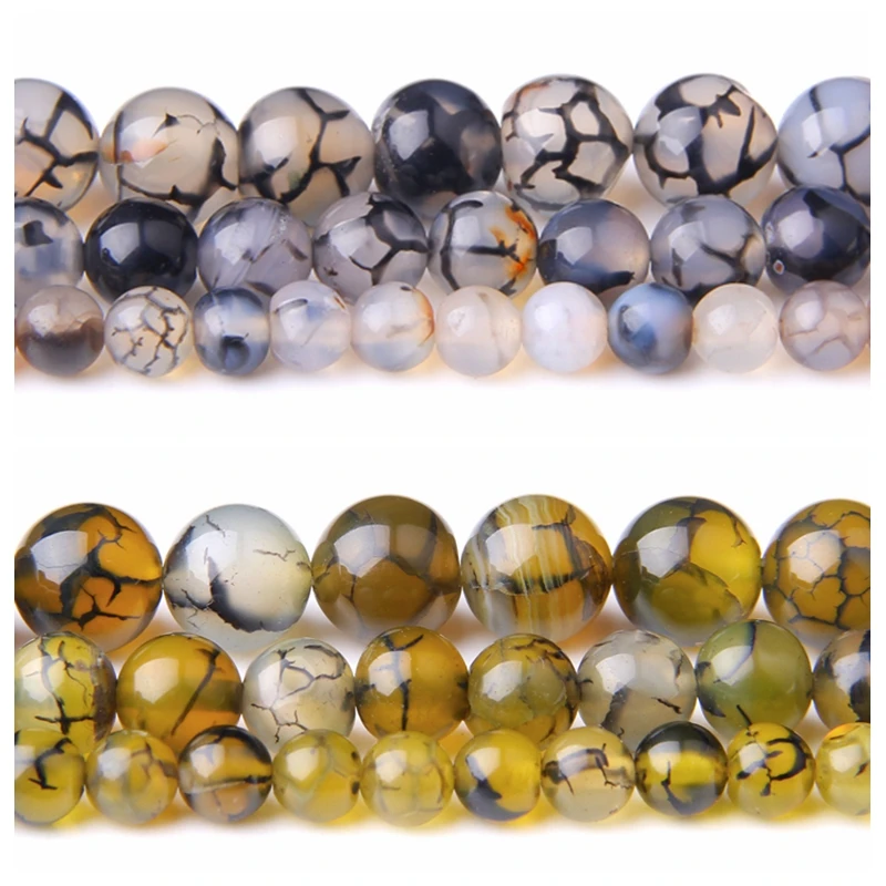 Wholesale natural Dragon Veins Agates Stone Round Beads For Jewelry Making DIY Bracelet Necklace Beadwork 6 8 10 12mm 15 Inches
Wholesale natural Dragon Veins Agates Stone Round Beads For Jewelry Making DIY Bracelet Necklace Beadwork 6 8 10 12mm 15 Inches