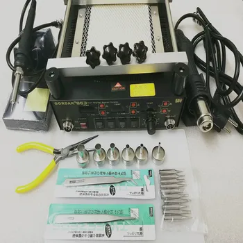 3 in 1 Digita Hot Air Heat Gun BGA Rework Solder Station + Electric Soldering iron + IR Infrared Preheating Station
3 in 1 Digita Hot Air Heat Gun BGA Rework Solder Station + Electric Soldering iron + IR Infrared Preheating Station