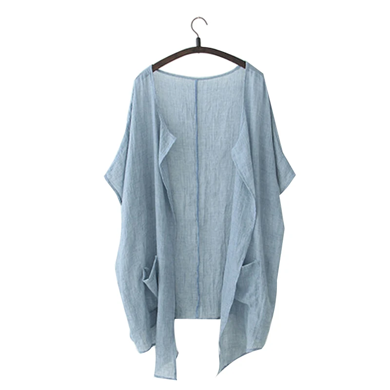 Plus Size Summer Sunscreen Solid Women Blouse Loose Cotton Linen Cardigans Sun Protection Long Cardigans Blouses
Plus Size Summer Sunscreen Solid Women Blouse Loose Cotton Linen Cardigans Sun Protection Long Cardigans Blouses