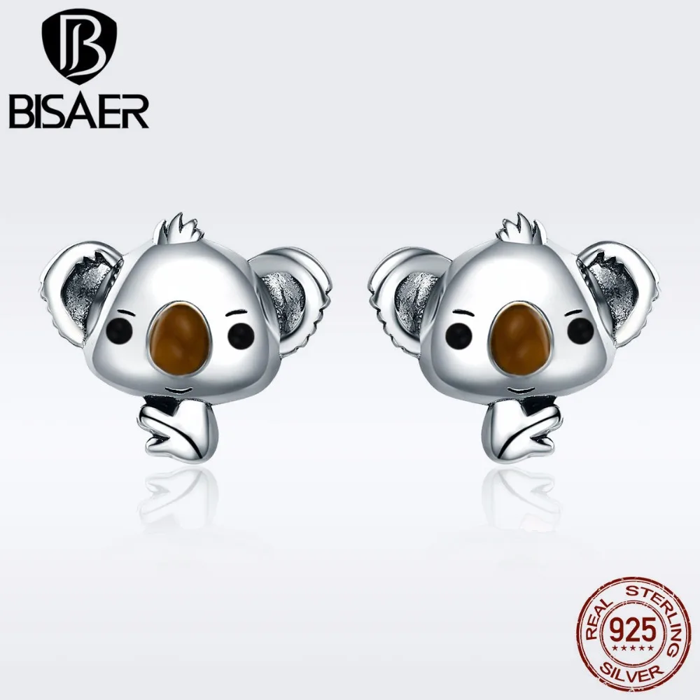 Authentic 925 Sterling Silver Koala Bear Exquisite Small Stud Earrings for Women Brincos Sterling Silver Jewelry Bijoux ECE381
Authentic 925 Sterling Silver Koala Bear Exquisite Small Stud Earrings for Women Brincos Sterling Silver Jewelry Bijoux ECE381