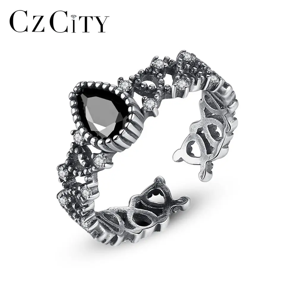 CZCITY New Retro Thai Silver Open Rings for Women 925 Sterling Silver Fine Jewelry Anillos De Plata 925 De Ley Party Gift SR0198
CZCITY New Retro Thai Silver Open Rings for Women 925 Sterling Silver Fine Jewelry Anillos De Plata 925 De Ley Party Gift SR0198