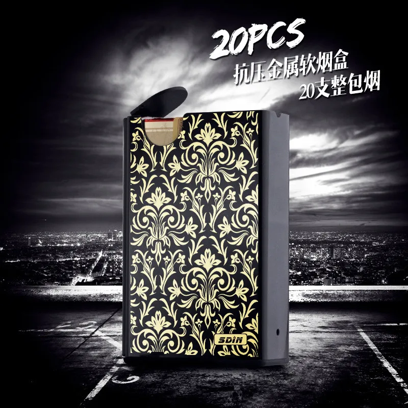 Stainless Steel Cigarette Case Holder 20 pieces Cigaret City Girl Printing Metal Tobacco Storage Box Ultra Thin Gift Box for Men
Stainless Steel Cigarette Case Holder 20 pieces Cigaret City Girl Printing Metal Tobacco Storage Box Ultra Thin Gift Box for Men