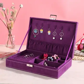 Cuboid Ring Display Box Earrings Necklace Jewelry Organizer Storage Case with Cover High Quality Suede Jewelry Storage Case c
Cuboid Ring Display Box Earrings Necklace Jewelry Organizer Storage Case with Cover High Quality Suede Jewelry Storage Case c