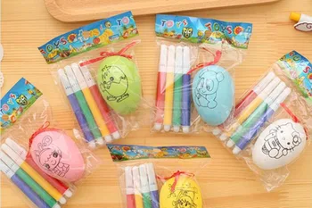 Wholesale Plastic Hand-painted Easter eggs DIY Painting graffiti realistic simulation eggs with colour pen
Wholesale Plastic Hand-painted Easter eggs DIY Painting graffiti realistic simulation eggs with colour pen