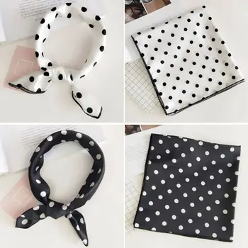48x48CM Women Satin Jacquard Square Neck Scarf Vintage Polka Dot Feather Colored Bandana Ladies Handkerchief Headwrap 25 Colors
48x48CM Women Satin Jacquard Square Neck Scarf Vintage Polka Dot Feather Colored Bandana Ladies Handkerchief Headwrap 25 Colors
