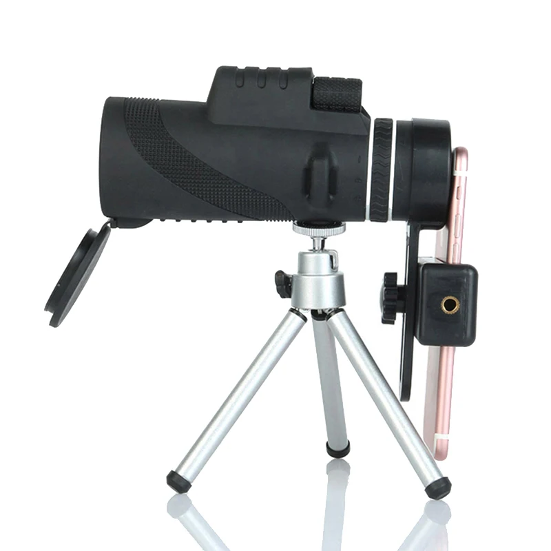 Monocular 40x60 Powerful High Quality Zoom Great Handheld Telescope lll night vision Military HD Professional Hunting Phone Clip
Monocular 40x60 Powerful High Quality Zoom Great Handheld Telescope lll night vision Military HD Professional Hunting Phone Clip