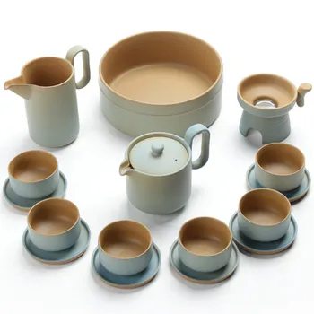 Ceramic Kung Fu Tea Set Teapot Teacups Stoneware Good fortune Home New Chinese Zen Simple Simple Teapot With filtration Set
Ceramic Kung Fu Tea Set Teapot Teacups Stoneware Good fortune Home New Chinese Zen Simple Simple Teapot With filtration Set