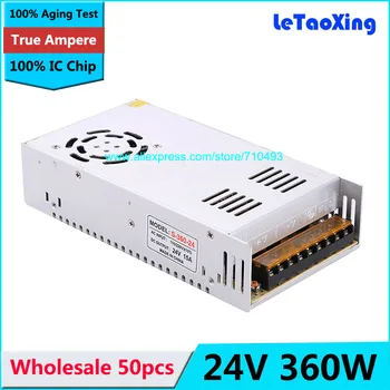 50pcs DC 24V 360W Switching power supply Driver 15A For LED Light Strip Display AC100-240V Factory Supplier
50pcs DC 24V 360W Switching power supply Driver 15A For LED Light Strip Display AC100-240V Factory Supplier