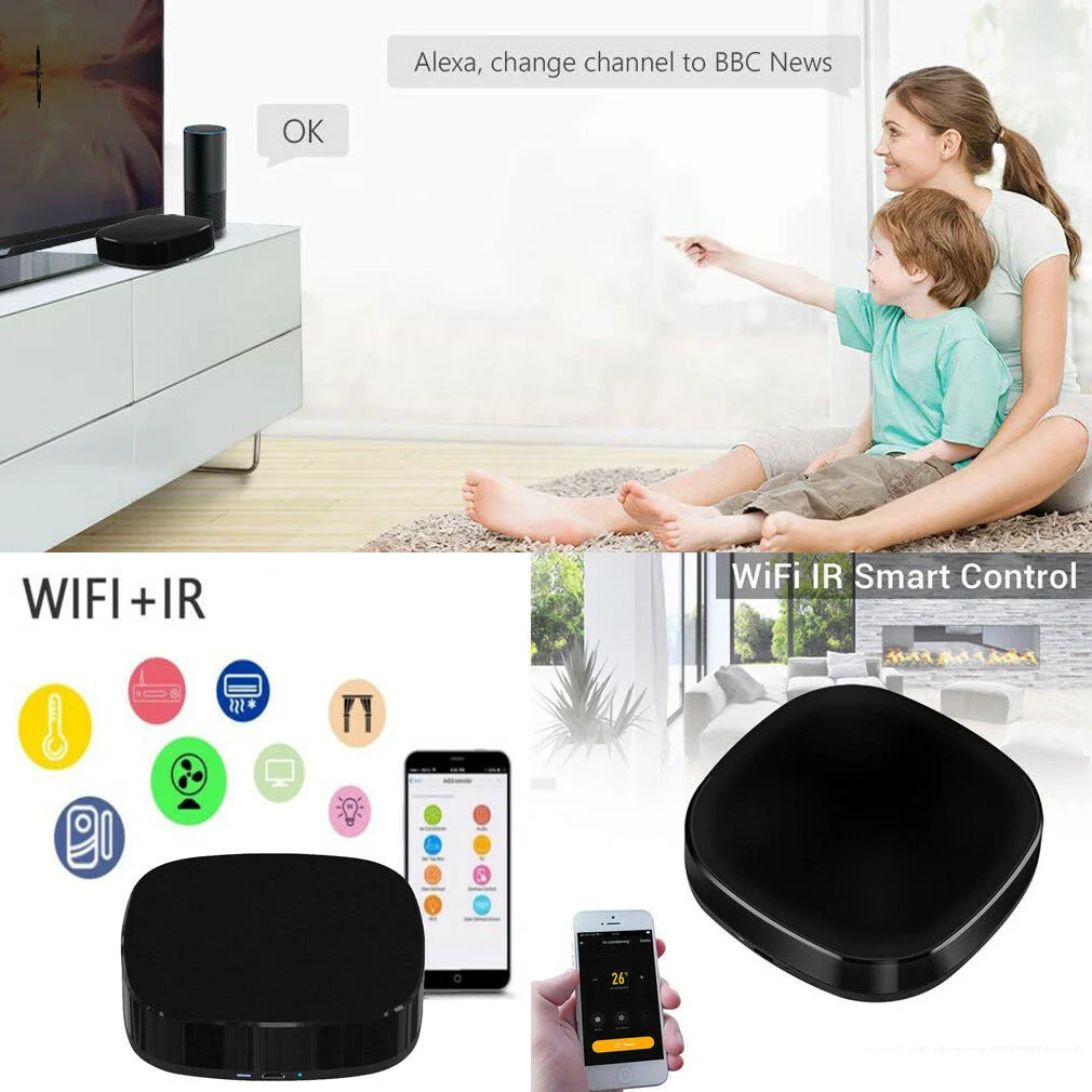 Smart Switch WIFI Wireless Remote Control Home Automation For TV Air Conditioner IR Infrared work Alexa Google home | Электроника