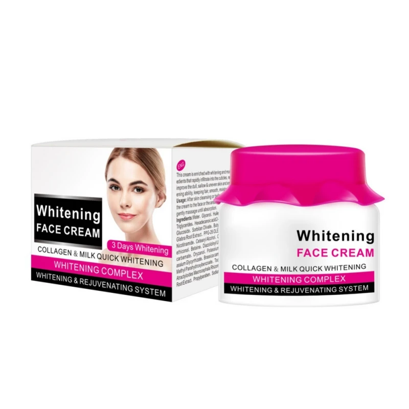 60ml Collagen Milk Whitening Face Cream Nourishing Skin Care Moisturizing Day Cream Effective Beauty Products
60ml Collagen Milk Whitening Face Cream Nourishing Skin Care Moisturizing Day Cream Effective Beauty Products