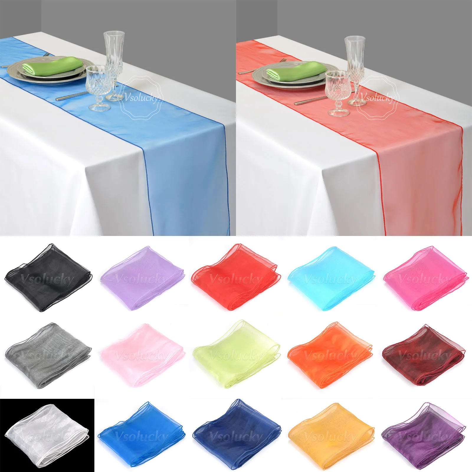 Organza Table Runner 12" x 108"for Wedding Party Supply Event Favours Xmas Decoration 30cm x 275cm
Organza Table Runner 12" x 108"for Wedding Party Supply Event Favours Xmas Decoration 30cm x 275cm