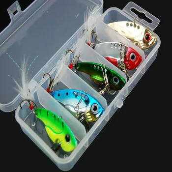 12g 5.5cm Fishing Box Metal VIB Hard Crankbait Jig Lures Spinner Spoon Vibration Lure Solid Ring Swivel Snap Feather Hook 
12g 5.5cm Fishing Box Metal VIB Hard Crankbait Jig Lures Spinner Spoon Vibration Lure Solid Ring Swivel Snap Feather Hook