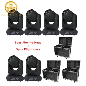 IMRELAX 6PCS High Quality Sharpy Beam 132W Beam 2R Moving Head Light Fast Bright 16/20 Channels Stage Light With Flight Case
IMRELAX 6PCS High Quality Sharpy Beam 132W Beam 2R Moving Head Light Fast Bright 16/20 Channels Stage Light With Flight Case