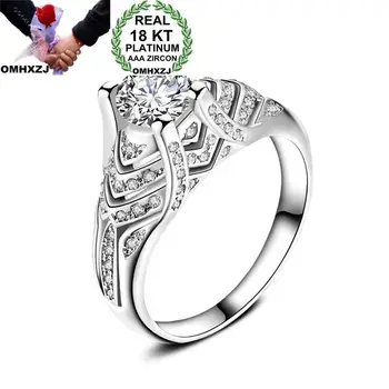 OMHXZJ Wholesale Personality Fashion OL Woman Girl Party Wedding Gift White Luxury AAA Zircon 18KT White Gold Ring RN95
OMHXZJ Wholesale Personality Fashion OL Woman Girl Party Wedding Gift White Luxury AAA Zircon 18KT White Gold Ring RN95