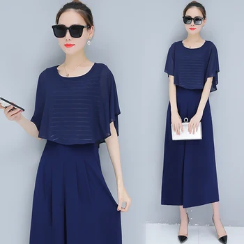 Korean fashion wide-legged pants suit 2018 summer new loose blouse pullover top two-piece clothing set plus size outfit vestido
Korean fashion wide-legged pants suit 2018 summer new loose blouse pullover top two-piece clothing set plus size outfit vestido