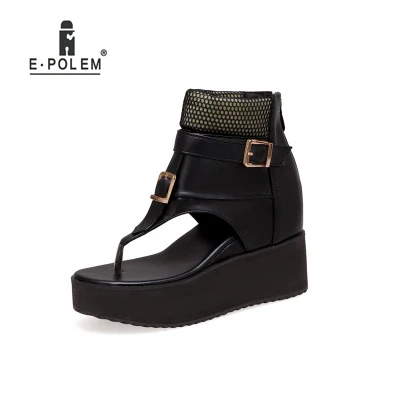 Summer New Arrival Roman Flip Flops Muffin PU Mesh Women's Sandals Thick Platform Waterproof Casual Wearing
Summer New Arrival Roman Flip Flops Muffin PU Mesh Women's Sandals Thick Platform Waterproof Casual Wearing