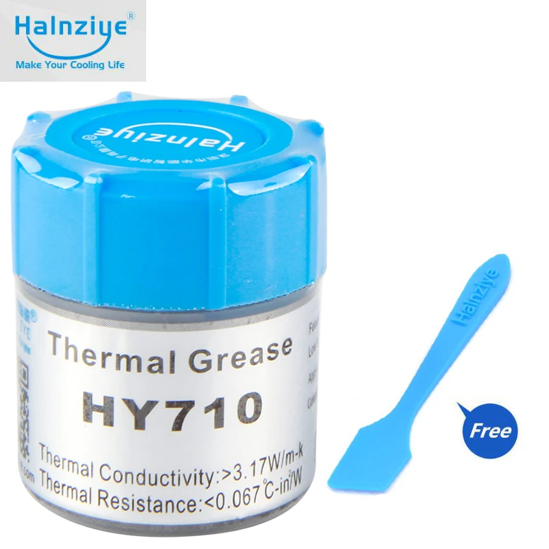 HALNZIYE HY710 Processor graphics card CPU GPU Heat Sink Cooling Cooler Radiator Thermal Grease composite grease silica
HALNZIYE HY710 Processor graphics card CPU GPU Heat Sink Cooling Cooler Radiator Thermal Grease composite grease silica