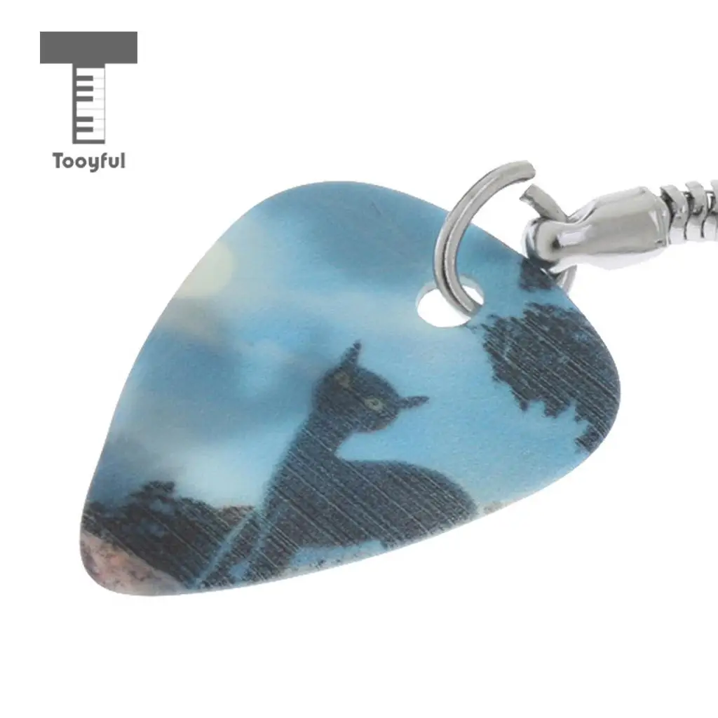 Acoustic Electric Celluloid Smooth Guitar Plectrum Picks Happy Halloween Keychain Key Fob