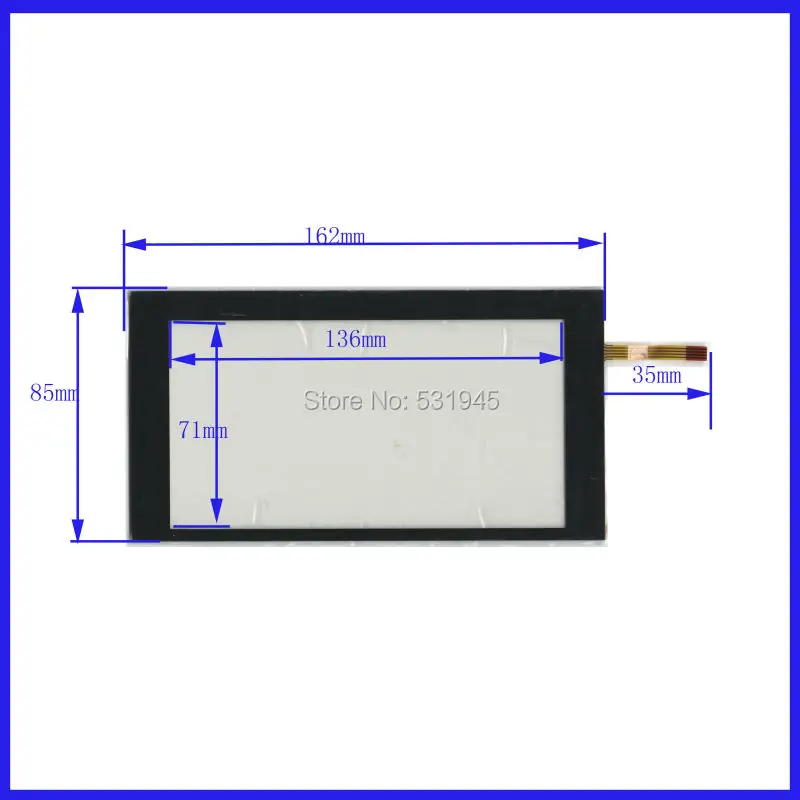 ZhiYuSun 162mm*85mm XWT502 162*85GPS vehicle 6 -inch resistive touch screen display on the outside flat screen handwriting
ZhiYuSun 162mm*85mm XWT502 162*85GPS vehicle 6 -inch resistive touch screen display on the outside flat screen handwriting
