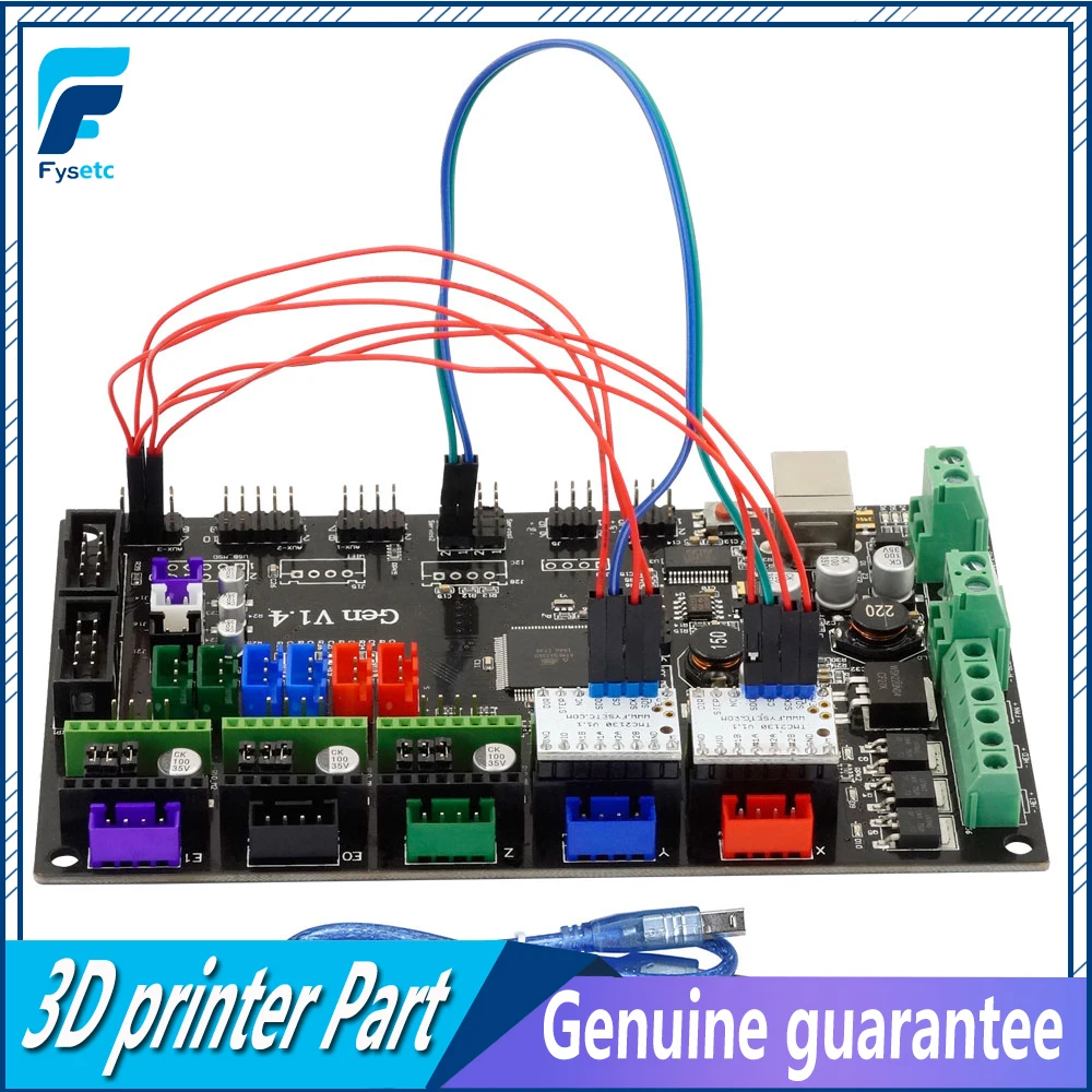 4 layers PCB Controller Board Gen V1.4 Integrated Mainboard Compatible Ramps1.4/Mega2560 R3 With 2pcs SPI TMC2130 V1.1 Set
4 layers PCB Controller Board Gen V1.4 Integrated Mainboard Compatible Ramps1.4/Mega2560 R3 With 2pcs SPI TMC2130 V1.1 Set