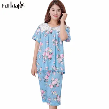 pijamas femininos new casual women cotton pajamas short sleeve loose pijama suit ladies casual sleepwear pyjamas set A942
pijamas femininos new casual women cotton pajamas short sleeve loose pijama suit ladies casual sleepwear pyjamas set A942