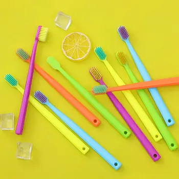 10Pcs/Set Adult Couples Bright Colorful Soft Fine Bristle Head Toothbrush With Hole Oral Hygiene Care Family Random Color
10Pcs/Set Adult Couples Bright Colorful Soft Fine Bristle Head Toothbrush With Hole Oral Hygiene Care Family Random Color