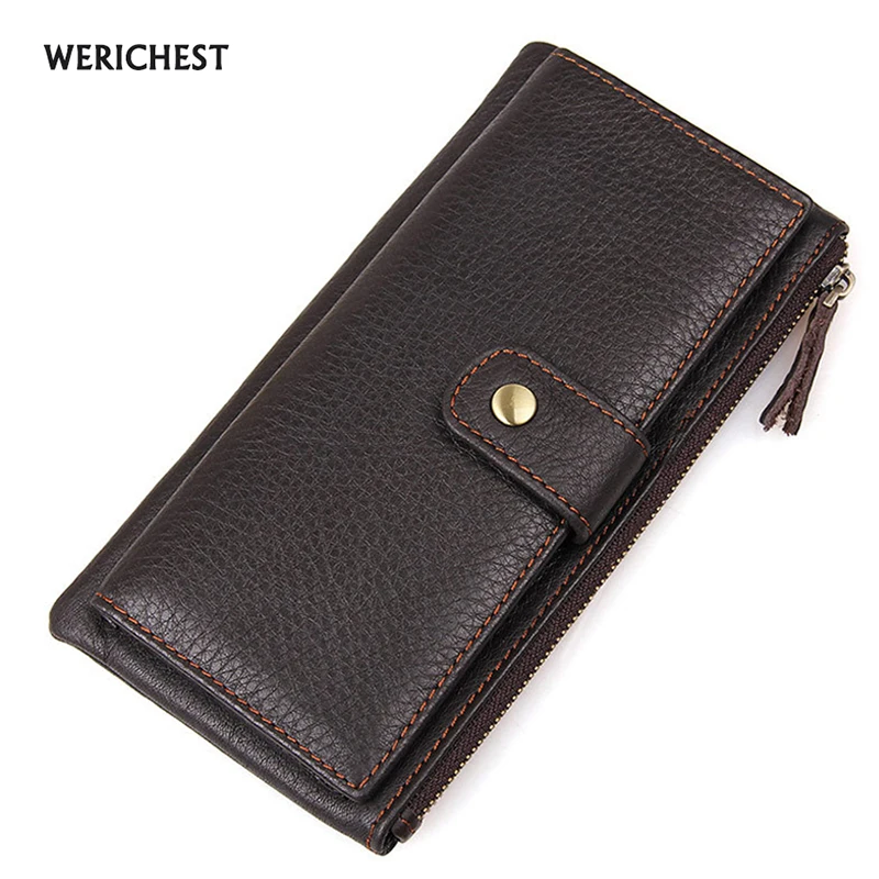 WERICHEST New Top Genuine Cowhide Leather Wallet High Quality Men Long Wallet Coin Purse Vintage Designer Male Carteira Wallets
WERICHEST New Top Genuine Cowhide Leather Wallet High Quality Men Long Wallet Coin Purse Vintage Designer Male Carteira Wallets