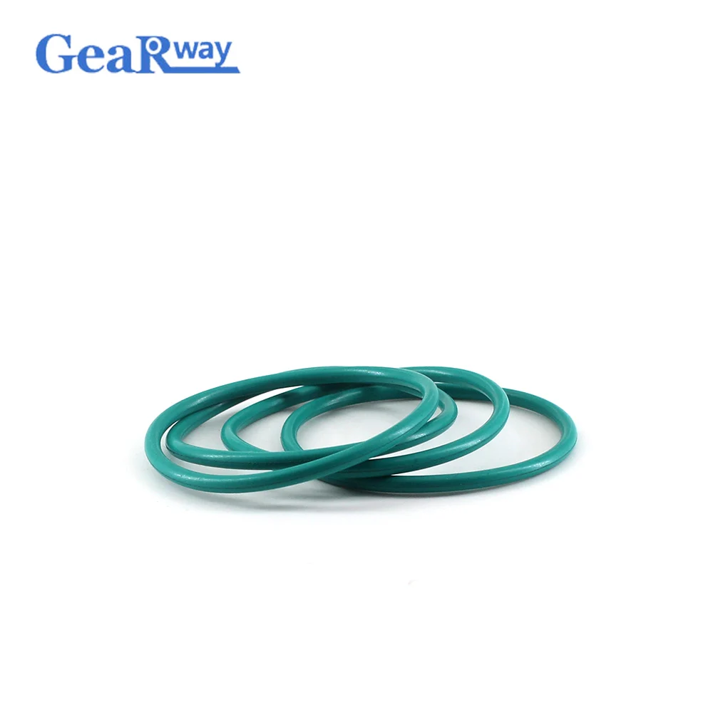 

Gearway O Ring Seal Gasket 1.9mm CS Green FKM O Ring Seal Washer 21/22/23/24/38/39/40mm OD Oil Resistance O Ring Sealing