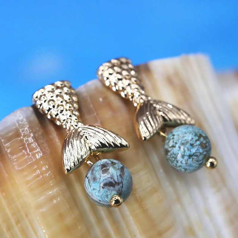 2019 new Whale tail Earrings Ocean jaspers beads Bohemia Earrings oceanic style Earrings boho Wedding Jewelry Dropshipping
2019 new Whale tail Earrings Ocean jaspers beads Bohemia Earrings oceanic style Earrings boho Wedding Jewelry Dropshipping