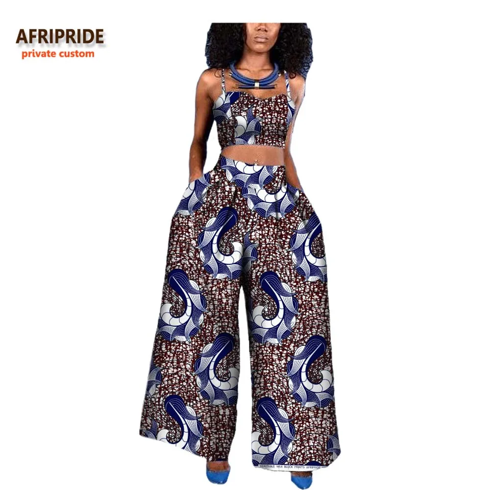 18 women 2-pieces suit african style AFRIPRIDE private custom sleeveless halter short top + ankle-length wide pant suit A722646
18 women 2-pieces suit african style AFRIPRIDE private custom sleeveless halter short top + ankle-length wide pant suit A722646