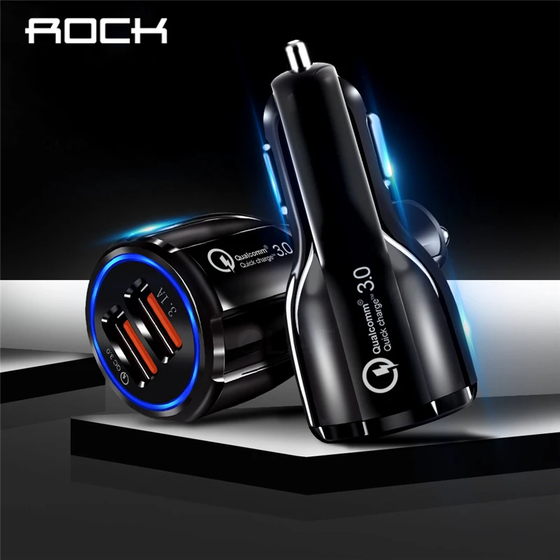 ROCK QC 3.0 Car Charger Quick Charge Mobile Phone Charger Dual USB for Huawei Xiaomi Samsung 2 Port USB Fast Car Charger
ROCK QC 3.0 Car Charger Quick Charge Mobile Phone Charger Dual USB for Huawei Xiaomi Samsung 2 Port USB Fast Car Charger