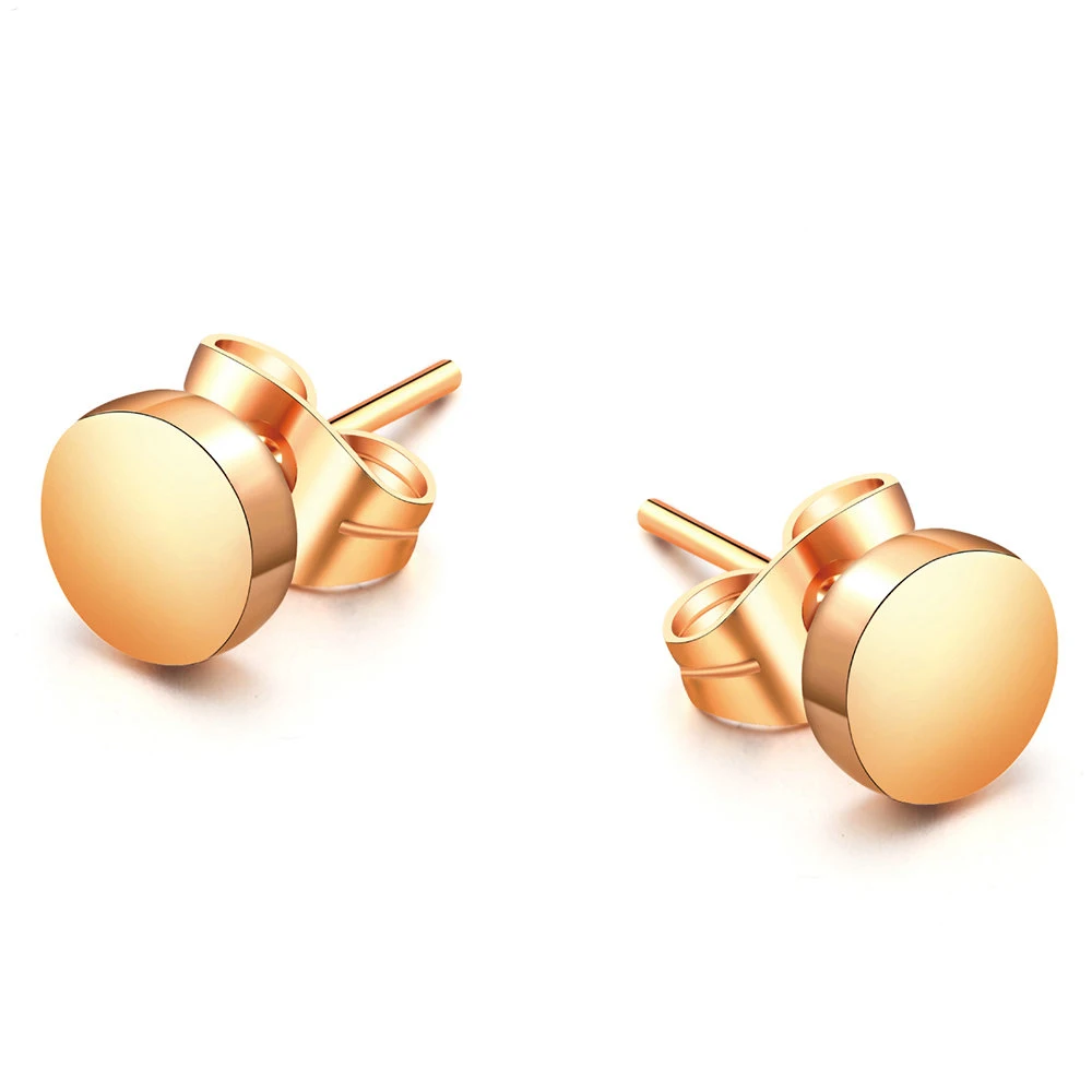 TRACYSWING Top Quality Concise Smooth Round Rose Gold Color Stud Earring For Women Fashion Wholesale TWE573 TWE581 TWE584
TRACYSWING Top Quality Concise Smooth Round Rose Gold Color Stud Earring For Women Fashion Wholesale TWE573 TWE581 TWE584