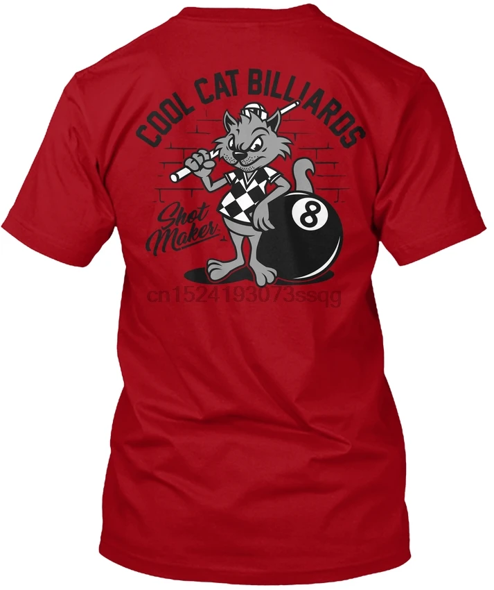 Cool Cat Billiards Front And Back - Shot Maker popular Tagless Tee T-ShirtPrinted funny T-Shirt
Cool Cat Billiards Front And Back - Shot Maker popular Tagless Tee T-ShirtPrinted funny T-Shirt
