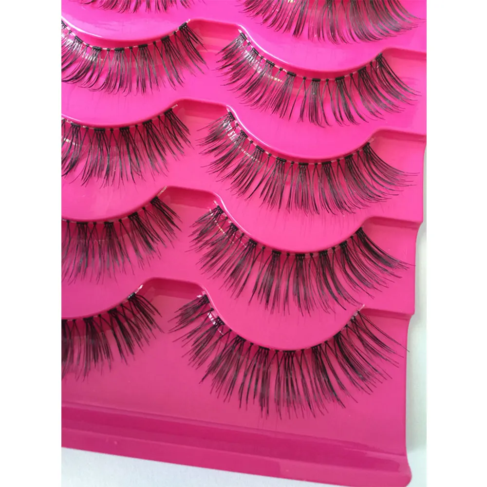 5 Pairs Nice Makeup Handmade Natural Fashion Long False Eyelashes Eye Lashes Beauty Tool
5 Pairs Nice Makeup Handmade Natural Fashion Long False Eyelashes Eye Lashes Beauty Tool