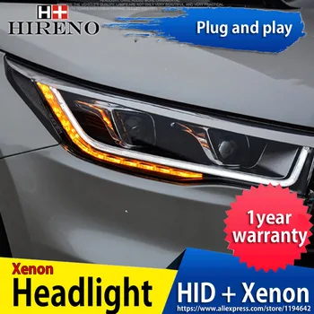 Hireno Headlamp for 2015-17 Toyota Highlander Headlight Headlight Assembly LED DRL Angel Lens Double Beam HID Xenon 2pcs
Hireno Headlamp for 2015-17 Toyota Highlander Headlight Headlight Assembly LED DRL Angel Lens Double Beam HID Xenon 2pcs