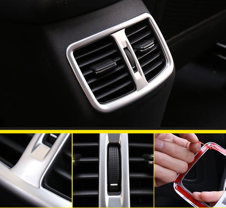 ABS Chrome Car Rear Air Condition outlet Vent frame Cover Trim For Hyundai Tucson 2015 2016 2017 2018 Accessories
ABS Chrome Car Rear Air Condition outlet Vent frame Cover Trim For Hyundai Tucson 2015 2016 2017 2018 Accessories