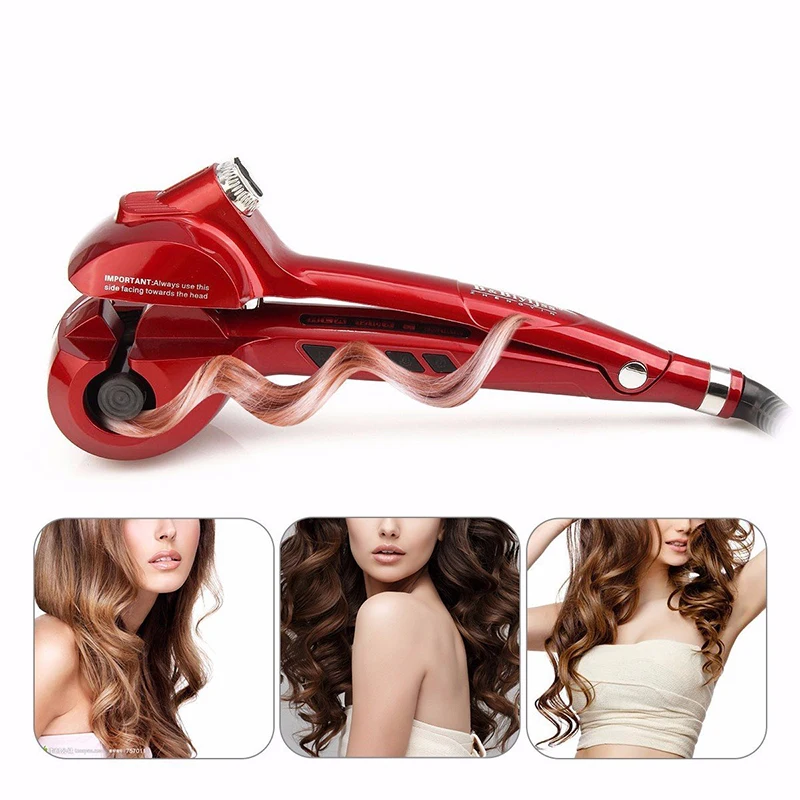 New Automatic Hair Steam Curler Ceramic Curling Iron Pro Salon Rotating Styling Curly Iron Bar Steamer Spray Curl Spiral Machine 
New Automatic Hair Steam Curler Ceramic Curling Iron Pro Salon Rotating Styling Curly Iron Bar Steamer Spray Curl Spiral Machine