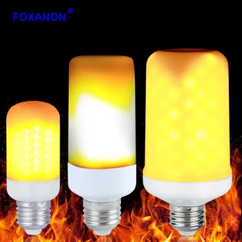 Foxanon LED Flame Effect Fire Light Bulbs E27 2835SMD 3 modes Creative Flickering Emulation Vintage Atmosphere Decorative Lamp
Foxanon LED Flame Effect Fire Light Bulbs E27 2835SMD 3 modes Creative Flickering Emulation Vintage Atmosphere Decorative Lamp